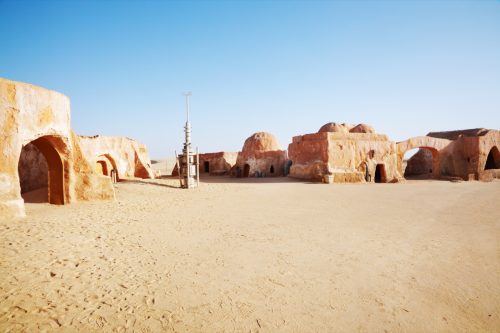 desert scene in sahara desert for first move, star wars facts