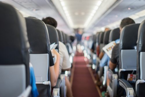 Passengers on plane