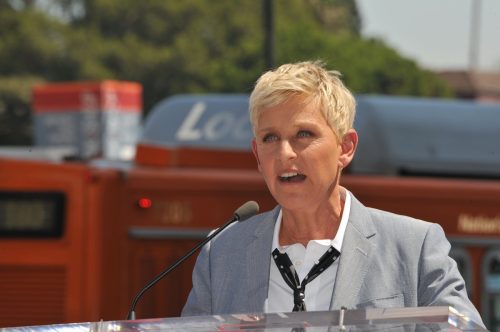 Ellen DeGeneres in 2012 at Walk of Fame ceremony