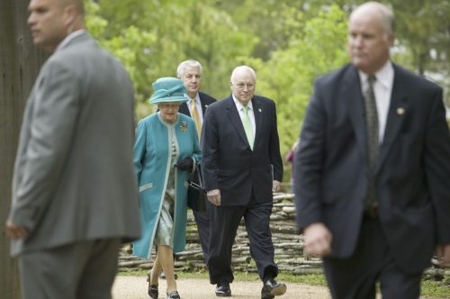 Her Majesty Queen Elizabeth II and Vice President Dick Cheney