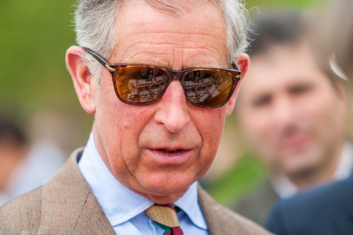 Charles, Prince of Wales visits an exhibition of traditional culinary products home made