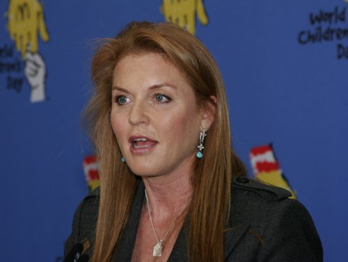 Sarah Ferguson at the 2005 World Children's Day at the Ronald McDonald House in Los Angeles.