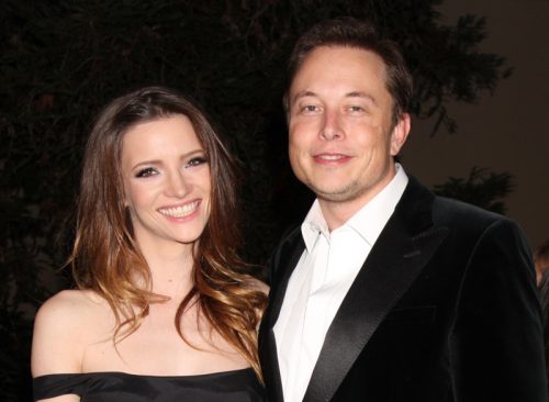 Talulah Riley, Elon Musk arrives at the 2012 Environmental Media Awards at Warner Brothers Studio
