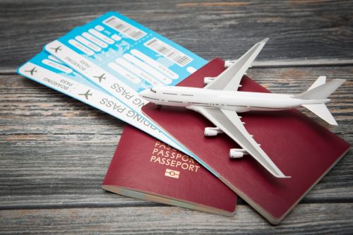 Two Passports and Boarding Passes