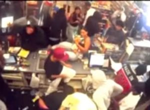 "Flash Mob" of Looters in LA store.