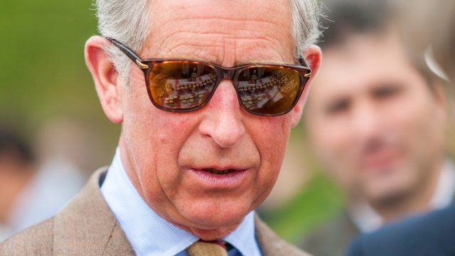 Charles, Prince of Wales visits an exhibition of traditional culinary products home made