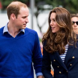 Duke and Duchess of Cambridge (Prince William and Kate Middleton) visit Auckland's Viaduct Harbour during their New Zealand tour on April 11, 2014 in Auckland, New Zealand.