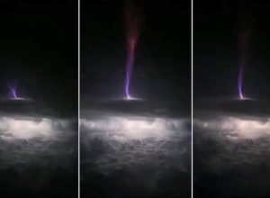 Scientists Amazed by This Gigantic Upside-Down Lightning Bolt That Hit “The Edge of Space”