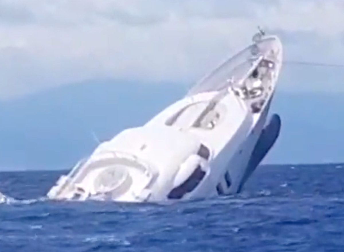 Video Shows 131-foot Superyacht Sinking Into The Sea