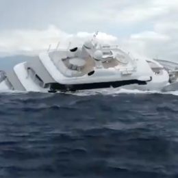 Video Shows 131-Foot Superyacht Sinking Into the Sea