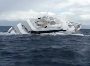 Video Shows 131-Foot Superyacht Sinking Into the Sea