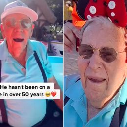 Video Shows Man Taking 97-Year-Old Veteran For a First Disneyland Ride in 50 Years
