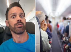 “Weirdest Flight Ever” as “Noises Out of a Horror Movie” Play Over Plane’s PA System