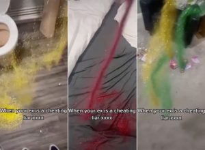Video Shows Woman Pouring Glitter All Over “Cheating” Partner’s House
