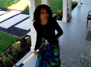 Terrifying Video Shows Woman Smashing up a California Home’s Windows with Pickaxe