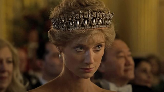 Elizabeth Debicki as Princess Diana in Netflix TV show "The Crown."