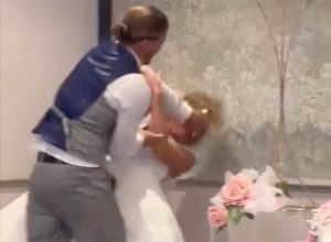 Video Shows Groom Smashing Wedding Cake in Face of New Wife as “Joke,” Drawing Ire Online