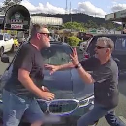 In Bizarre Road Rage Accident, Two Middle-Aged Men Fight Over Parking Spot Row Before Helping Each Other Get Back to Their Cars