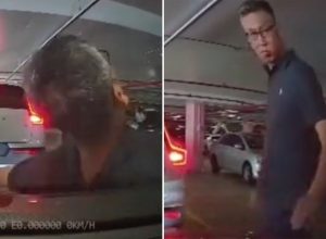In Bizarre Parking Lot Rage, a Man Jumps Onto Car Hood After Driver Refused to Give Way to His Wife