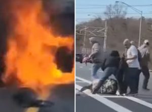 Hero Drivers Pull Woman From a Burning Car