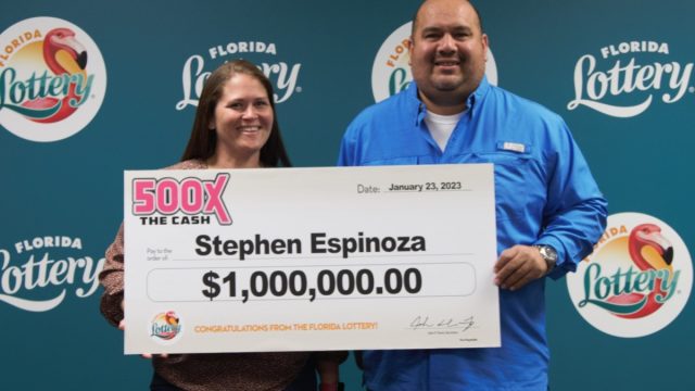 Stephen Espinoza, Florida Lotter Winner.