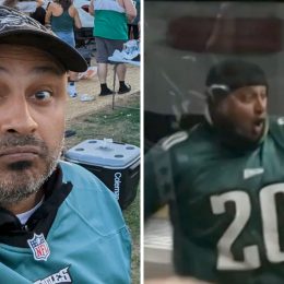 Philadelphia Eagles “Pillar Guy” Smashes Into Poles Before Games for Good Luck