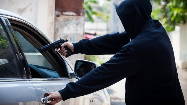 Robber,Thief,Criminal,Bandits,In,Robes,Standing,Next,Gun,Robbed, car jacking