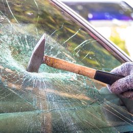 Man Trashes Car in a Parking Lot Rage