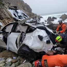 Father Charged With Attempted Murder After Tesla Plunges 250 Feet off California Cliff, Flips, and Lands on Its Wheels. “An Absolute Miracle.”