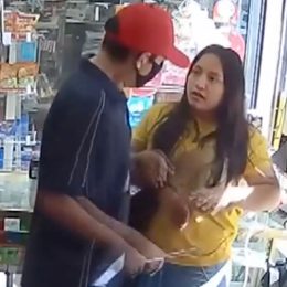Female Store Clerk Grabs Male Robber's Large Knife and Chases Him Away