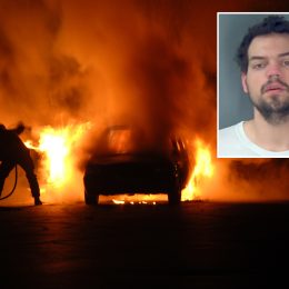 Man Sets Own Car on Fire to Deter Thieves From Stealing the Items Inside