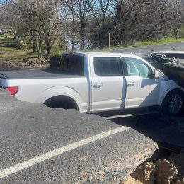 Three Vehicles Fall Into California Sinkhole After Ignoring "ROAD CLOSED" Sign