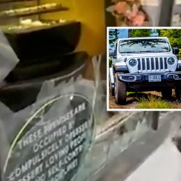 Driver Smashes Her Jeep Into Bakery