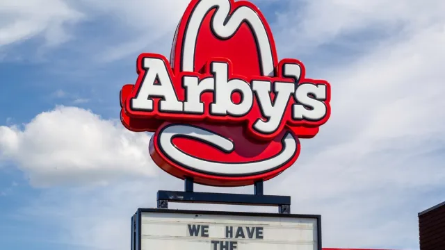 Niagara,Falls,,Canada, ,September,18,,2019:,Arby's,Sign,With