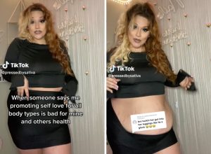 Woman Shamed for Belly Size