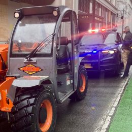 Man Nabbed for Chasing Pedestrian in Forklift