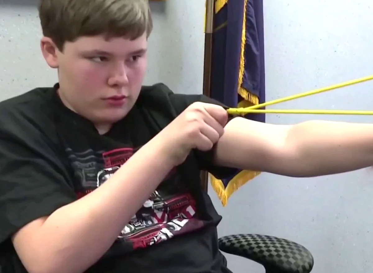 Heroic Boy Rescues Sister with Slingshot