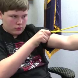 Heroic Boy Rescues Sister with Slingshot