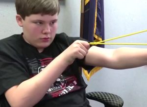 Heroic Boy Rescues Sister with Slingshot