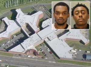 2 Men Cut Hole Through Prison Gate and Escape
