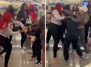 Bizarre Brawl Breaks Out at Baggage Carousel