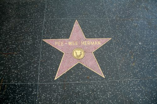 Pee-Wee Herman's Star on Hollywood Walk of Fame