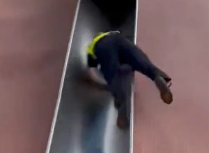 Cop Flung From Dangerous Kiddie Slide