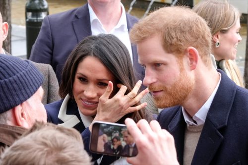 Prince Harry and Meghan Markle in Birmingham, UK. The couple were in Birmingham to mark International Womenâ€™s Day 08.03.2018