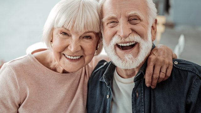 Elderly,Couple.,Joyful,Nice,Elderly,Couple,Smiling,While,Being,In