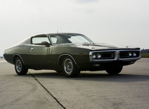 Prague, Czech Republic, August 22, 2019: Dodge Charger R T 1970