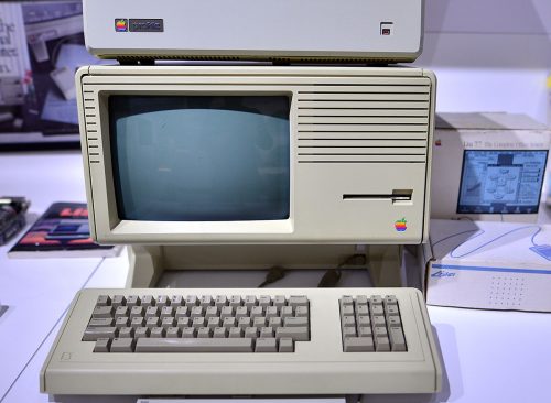 Warsaw, Poland. 10 February 2023. Inside the Apple Museum. Apple Lisa 2 computer.